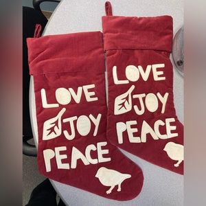 Pottery Barn Stockings - Set of 2
